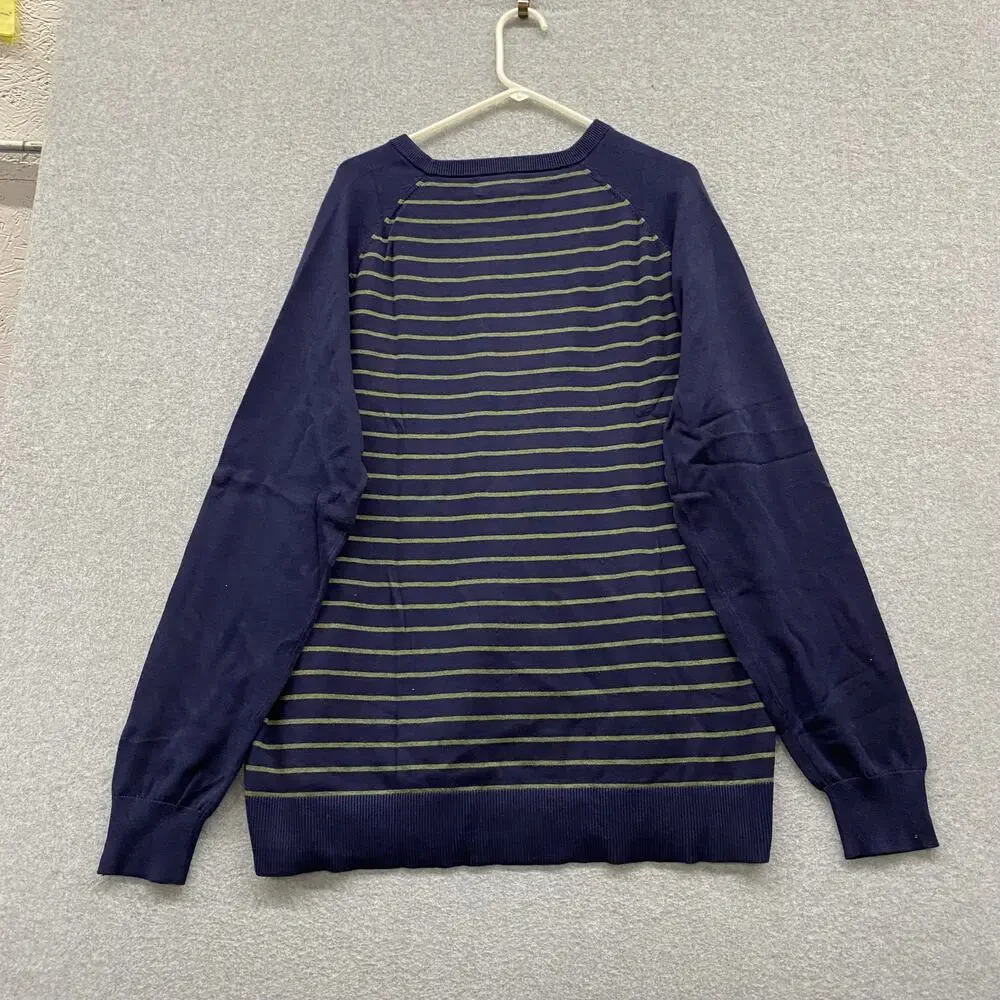 Goodfellow & Co XXL Xavier Navy Stripe Sweater NWT Preppy Coastal Crewneck